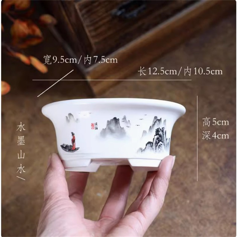 Vaso per bonsai ovale bianco i - Bonsai Garden Chinese Garden recensione e prezzo